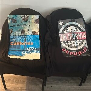 Black California Graphic Short Sleeve Tee